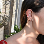 Silver Ear Cuff [Dual Double Band] - .925 Sterling - Cartilage Wrap Earring